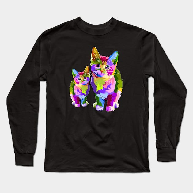 CUTE KITTENS CAT KITTY Long Sleeve T-Shirt by Rightshirt